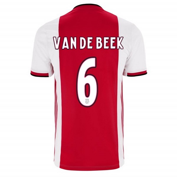 Camiseta Ajax 1ª Van De Beek 2019/20 Rojo